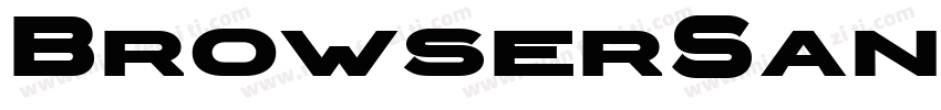 BrowserSans Bold字体转换